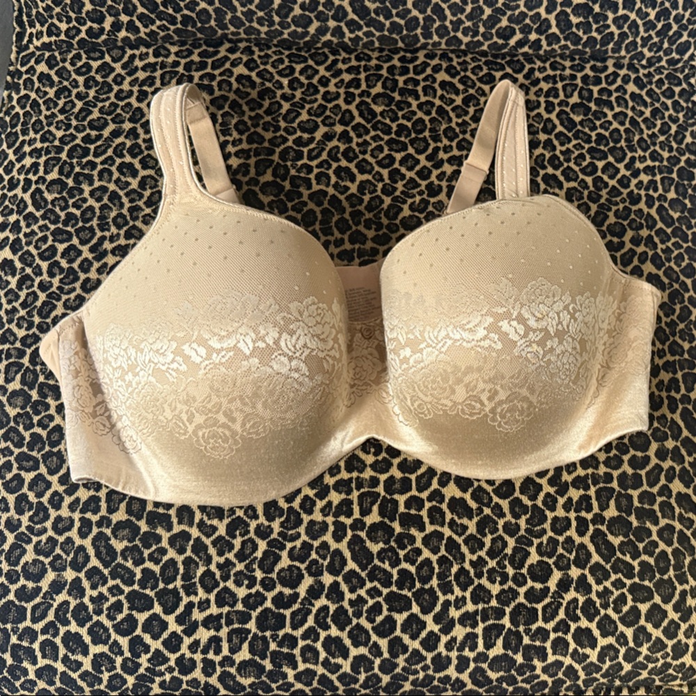 Soma Beige Floral Lace Bra